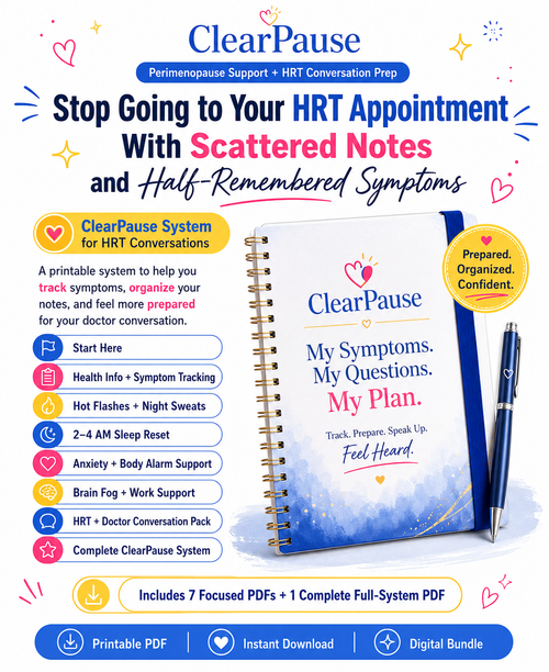 Turn Months of Confusing Perimenopause Symptoms Into One Clear, Confident Doctor Conversation